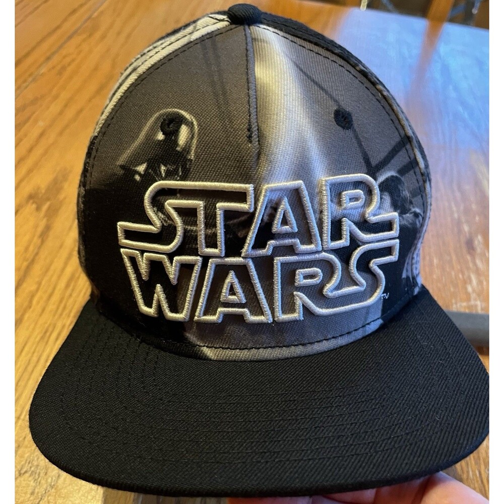 Star Wars Graphic Design Youth SnapBack Hat Black/White